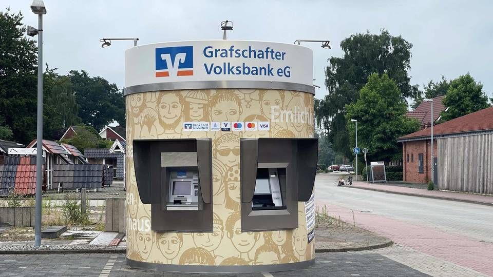 So sehen die Stahlbeton-Pavillons aus - hier bei der Grafschafter Volksbank in Niedersachsen | Foto: R+V