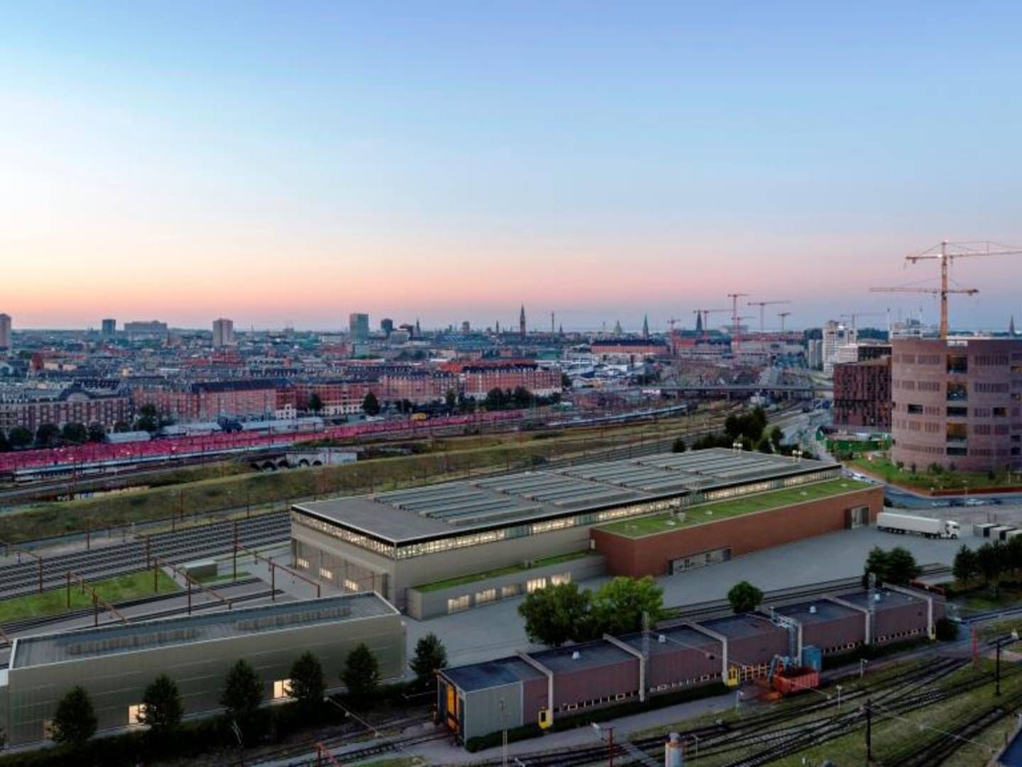 Visualisering af ny godsbanegård i København | Foto: DSB/PR