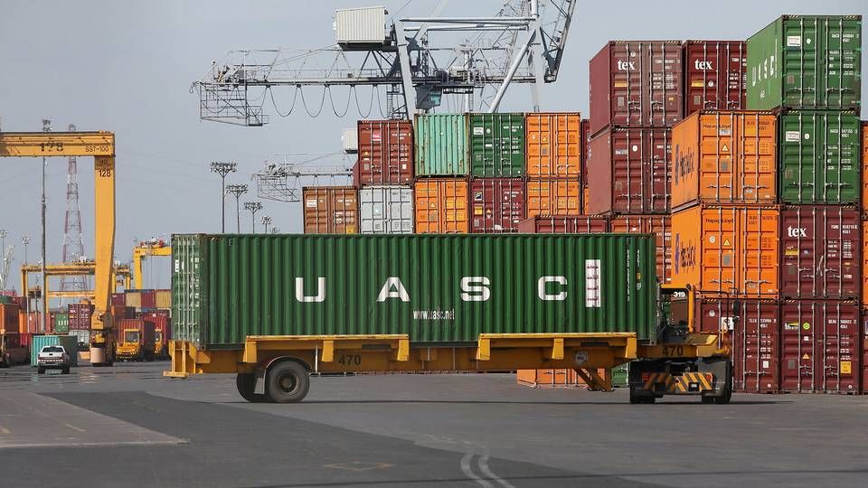 Prisen på containerfragt er steget uabrudt de seneste 17 uger. | Foto: Christinne Muschi/Reuters/Ritzau Scanpix