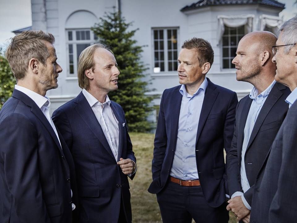 Bestyrelsen er i gang med "at kigge på de alnternative muligheder", den har, siger formand Laurits Bach Sørensen (i midten) efter den udskudte børsnotering. | Foto: Nordic Alpha Partners / PR