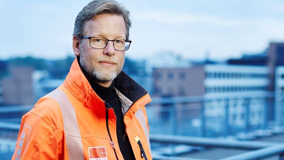 USIKRE TIDER: Veidekke-sjef Jimmy Bengtsson følger usikre makrofaktorer tett. | Foto: Bård Gudim / Veidekke