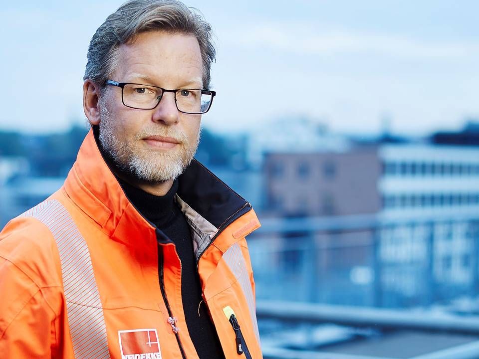 USIKRE TIDER: Veidekke-sjef Jimmy Bengtsson følger usikre makrofaktorer tett. | Foto: Bård Gudim / Veidekke
