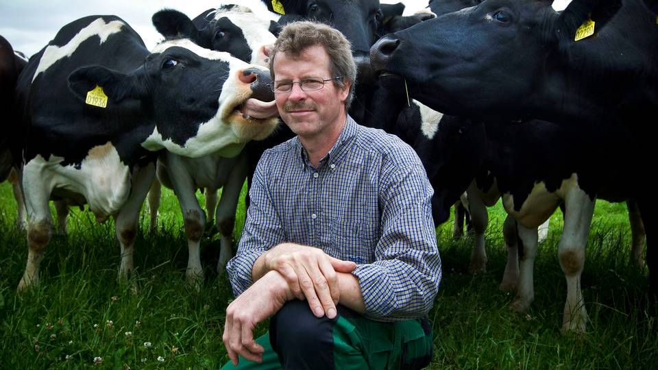 64-årige Evald Vestergaard har drevet sin mælkebedrift med sin hustru Erene Vestergaard siden 1986. | Foto: Jan Dagø/Jyllands-Posten/Ritzau Scanpix
