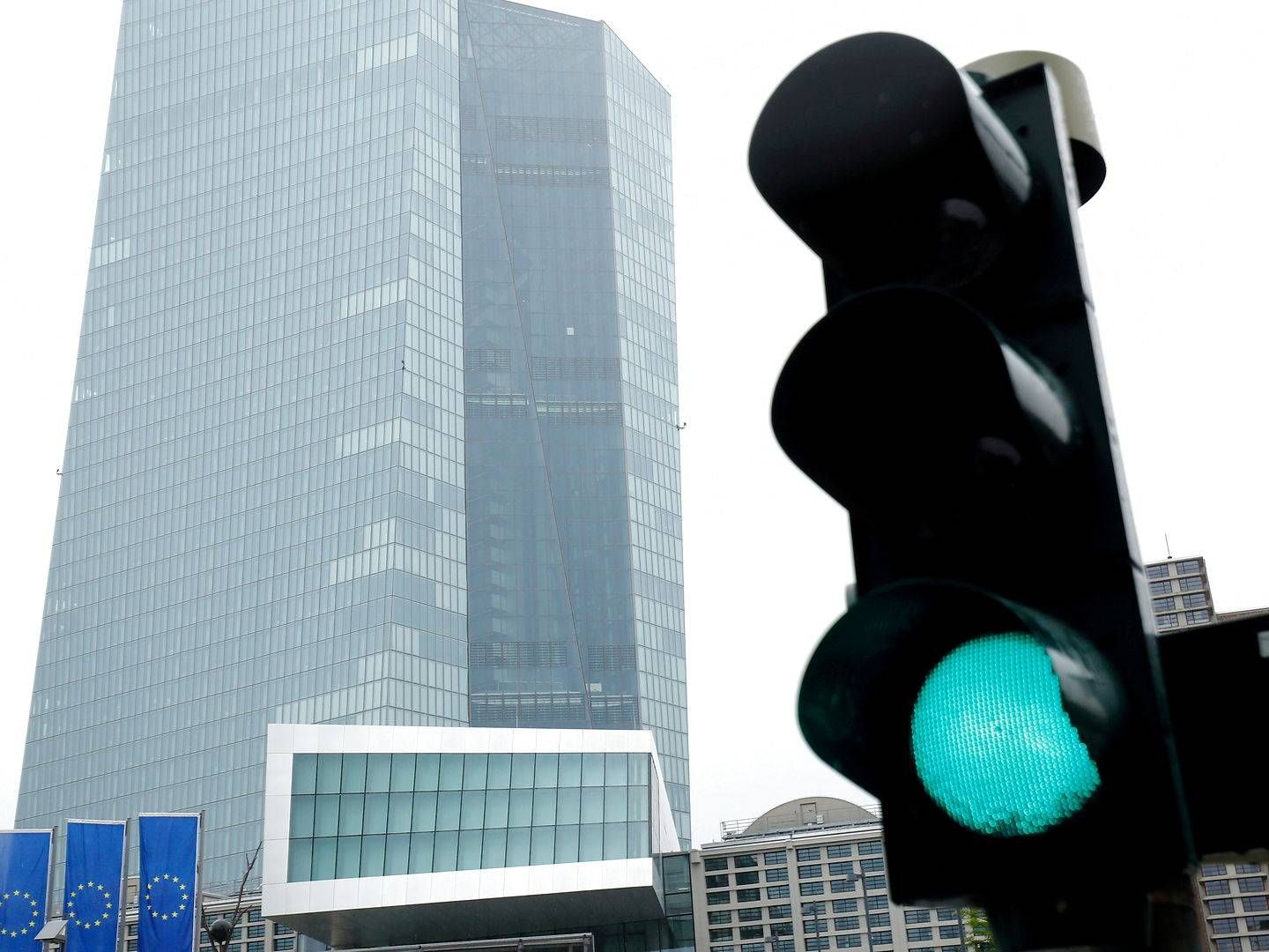 Den Europæiske Centralbank, ECB, har hovedsæde i Frankfurt i Tyskland. | Foto: Ralph Orlowski/Reuters/Ritzau Scanpix