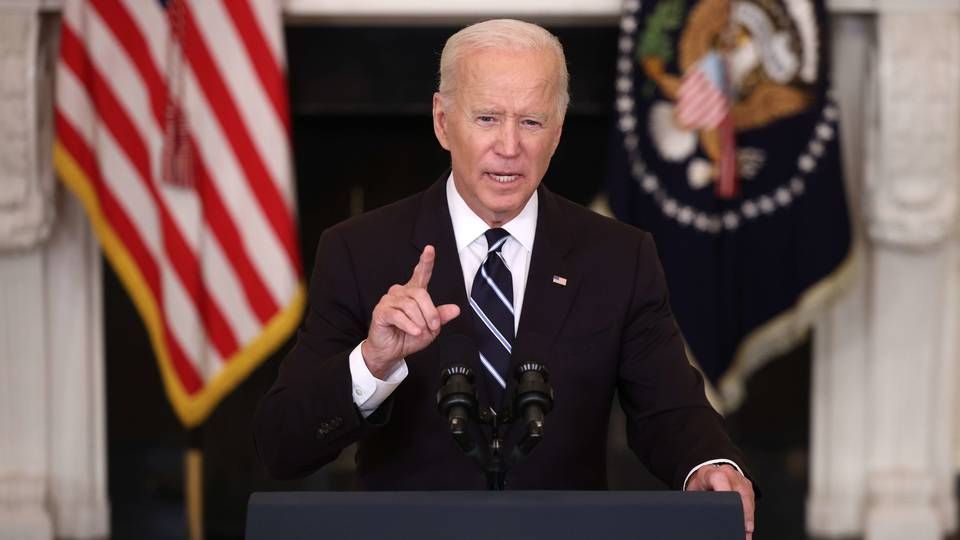 Joe Biden vil sætte vaccinekrav til alle privatansatte i sundhedssektoren. | Foto: KEVIN DIETSCH/AFP / GETTY IMAGES NORTH AMERICA