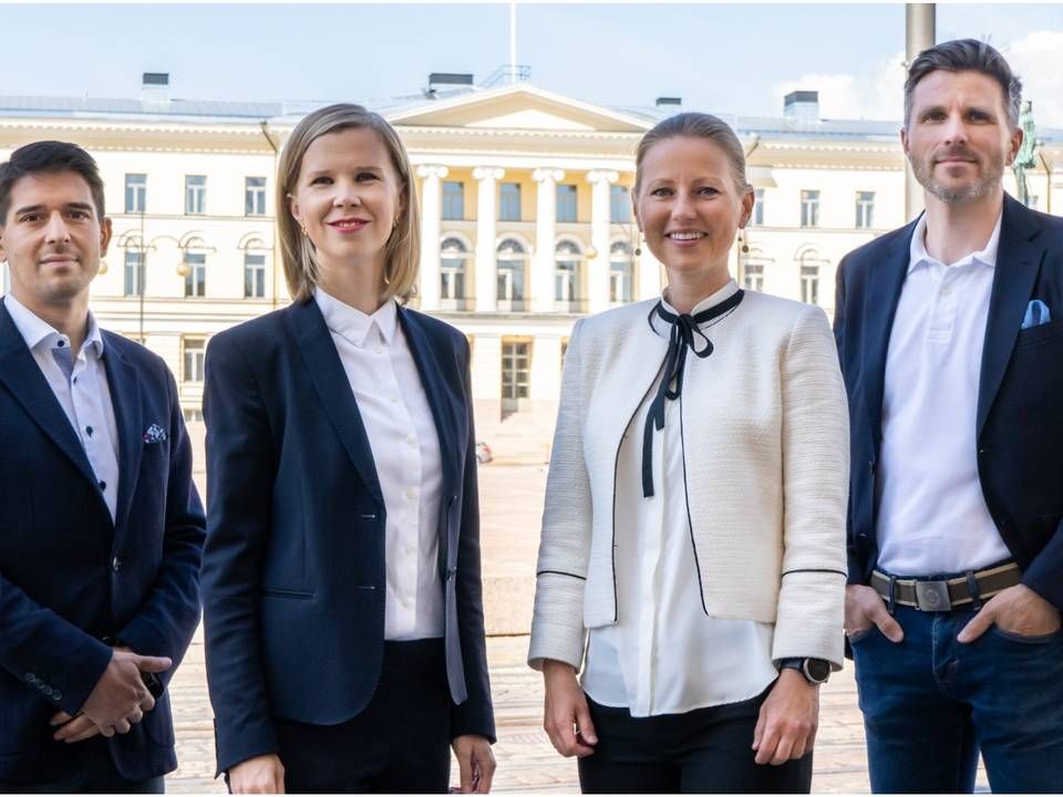 Investment team of University of Helsinki: Marko Berg (l.), Minna Kontro, Teresa Platan and Anders Ekholm. | Photo: University of Helsinki PR.