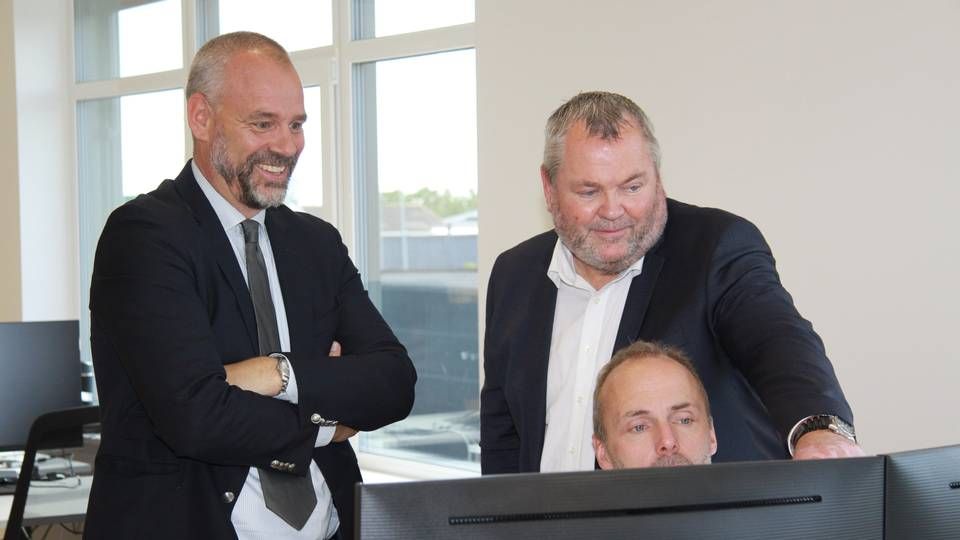 Ejerne af Great Dane: Thomas Basrup (til venstre), Jens Moestrup Rasmussen (til højre) og Kasper Billy Jacobsen (siddende). | Foto: PR / Great Dane