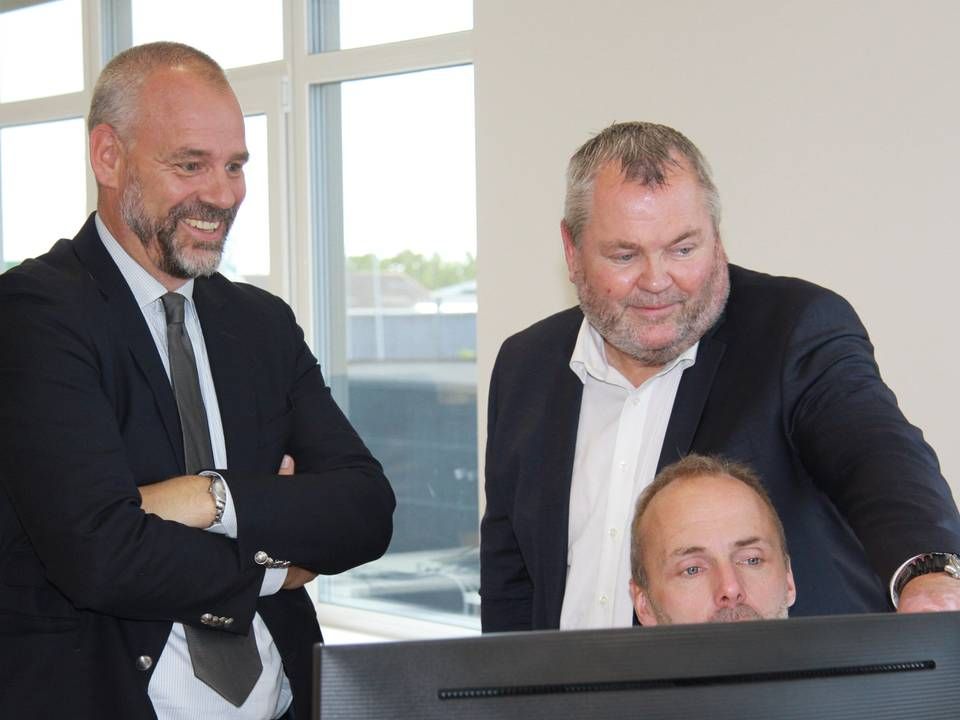 Ejerne af Great Dane: Thomas Basrup (til venstre), Jens Moestrup Rasmussen (til højre) og Kasper Billy Jacobsen (siddende). | Foto: PR / Great Dane