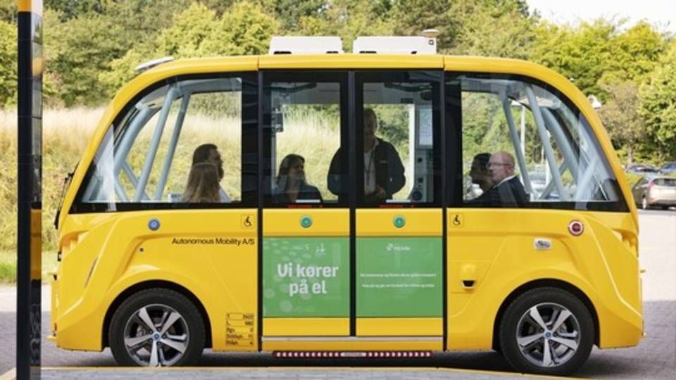 Den førerløse bus ved Slagelse Sygehus | Foto: Movia PR/foto: Ulrik Jantzen