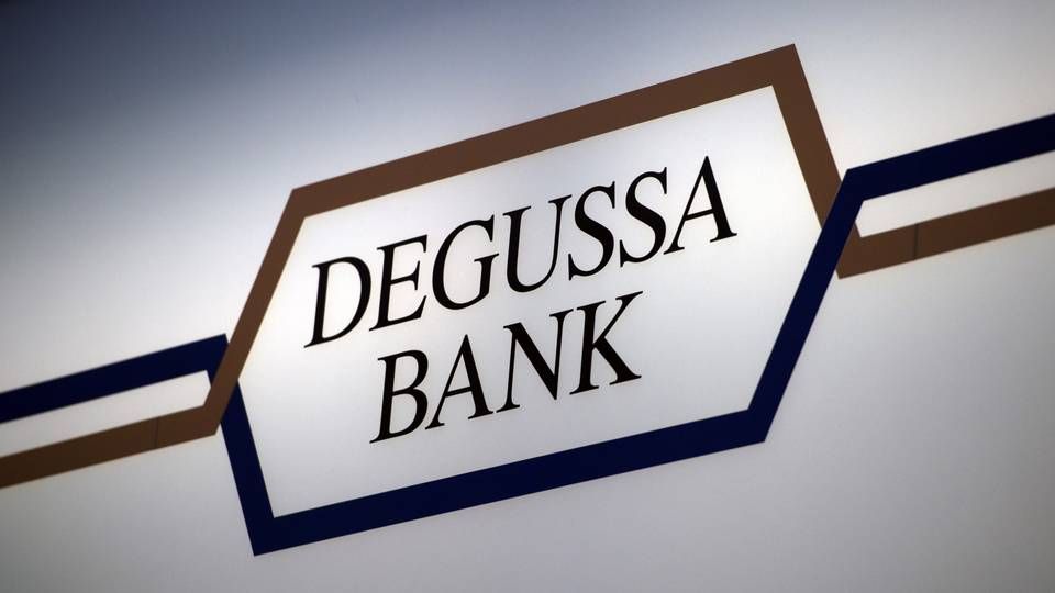 Logo der Degussa Bank. | Foto: picture alliance / Arno Burgi/dpa-Zentralbild/ZB | Arno Burgi