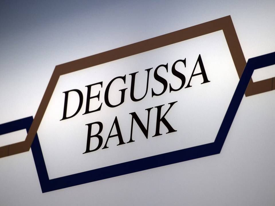 Logo der Degussa Bank. | Foto: picture alliance / Arno Burgi/dpa-Zentralbild/ZB | Arno Burgi