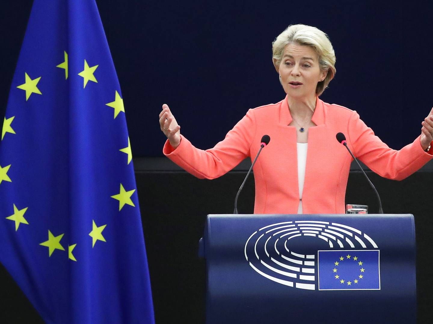 EU-Kommissionens formand Ursula von der Leyen. | Foto: Yves Herman/AFP/Ritzau Scanpix