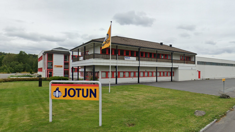 5 MILL OVER PRISANTYDNING: Jotun sin næringseiendom i Larvik ble solgt for 38,25 millioner kroner | Foto: Google Street View