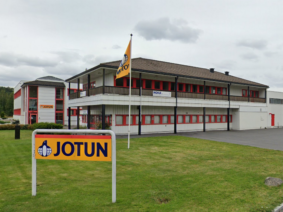 5 MILL OVER PRISANTYDNING: Jotun sin næringseiendom i Larvik ble solgt for 38,25 millioner kroner | Foto: Google Street View