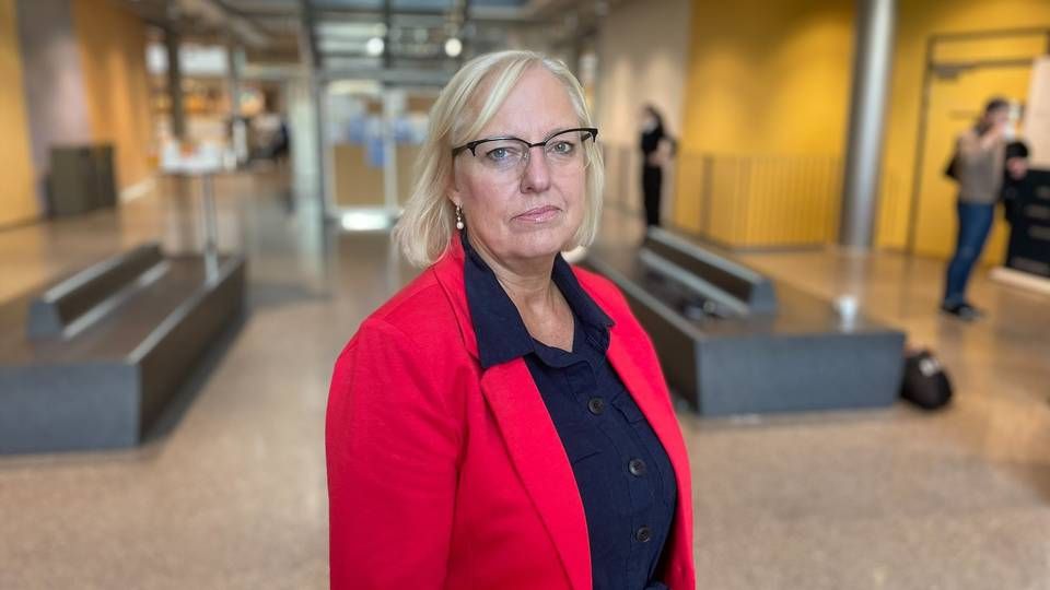 Vigdis Mathisen, leder i Finansforbundet, legger ikke skjul på at hun er opptatt av kompetanseheving. | Foto: Anne Grete Storvik