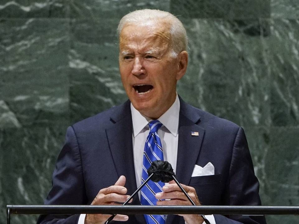 Præsident Joe Biden siger, at vedtagelsen af en gigantisk infrastruktupakke er "et monumentalt skridt fremad for USA". Præsidentens regeringsperiode kan blive mere præget af denne pakke end noget andet. | Foto: Eduardo Munoz/AFP / POOL
