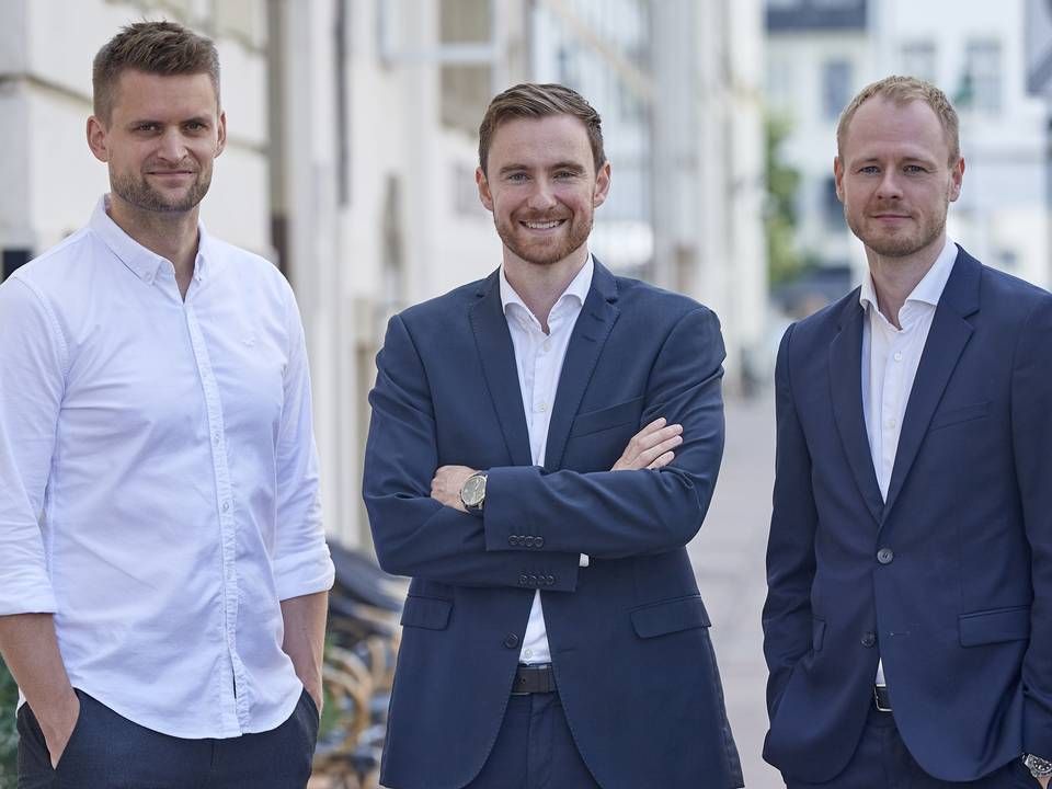 Portchain blev stiftet i 2017 af de tidligere Mckinsey-konsulenter Thor Thorup (midt), Niels Kristiansen (th.) og Anders Olivarius (tv.). | Photo: Portchain