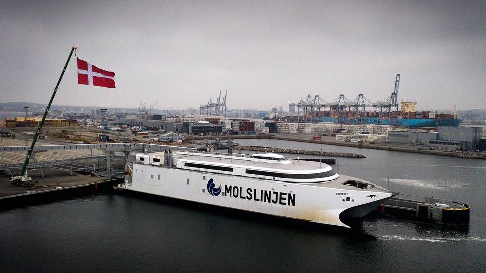 Kapitalfonden EQT, der nu undersøges for markedsmisbrug, købte i december 2020 det danske færgeselskab Molslinjen. | Foto: Casper Dalhoff/Ritzau Scanpix
