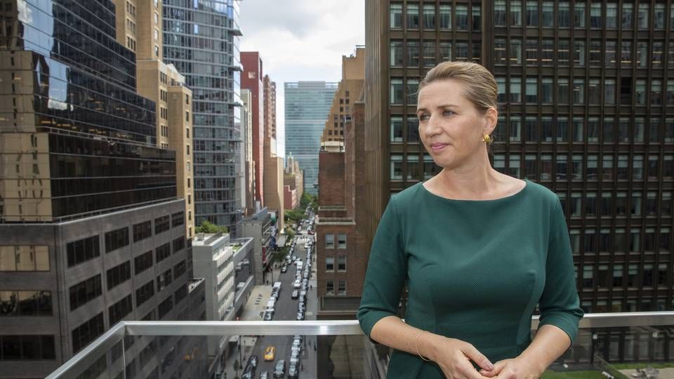 Statsminister Mette Frederiksen i New York. | Foto: Ted Shaffrey/AP