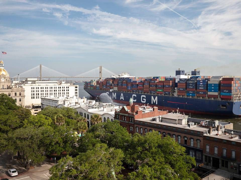 Havnen i Savannah på den amerikanske østkyst. | Foto: Stephen B. Morton/AP/Ritzau Scanpix