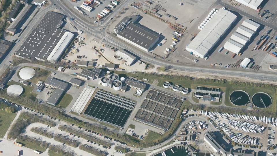Aarhus Rewater kommer til at erstatte Marselisborg Renseanlæg ved Tangkrogen i Aarhus. | Foto: Foto: Styrelsen for Dataforsyning og Effektivisering