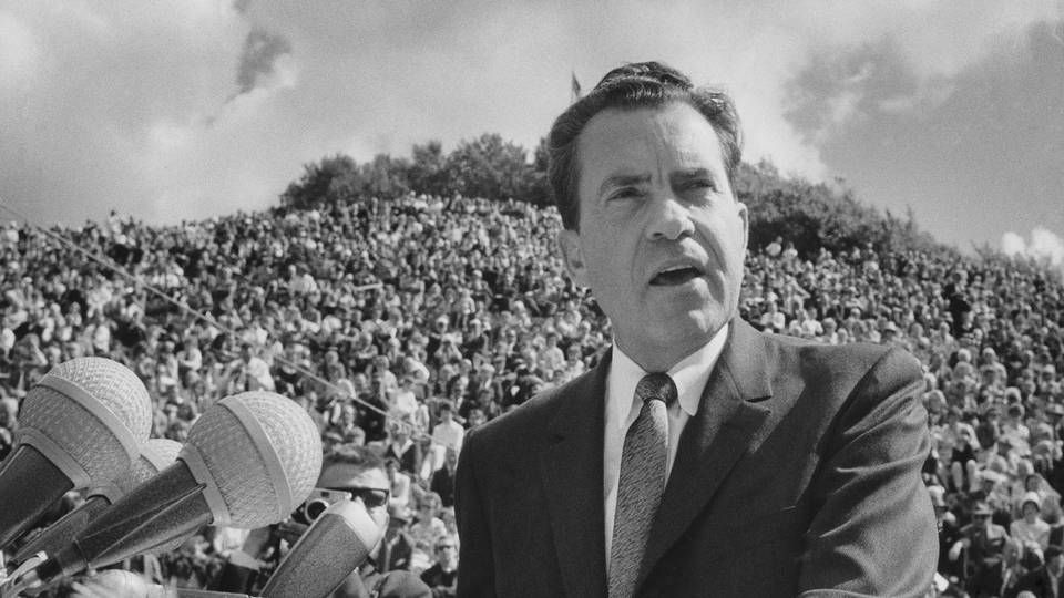 Den tidligere amerikanske præsident Richard Nixon er hovedperson i dokumentarfilm, som har vundet en Emmy. | Foto: Erik Petersen/Ritzau Scanpix