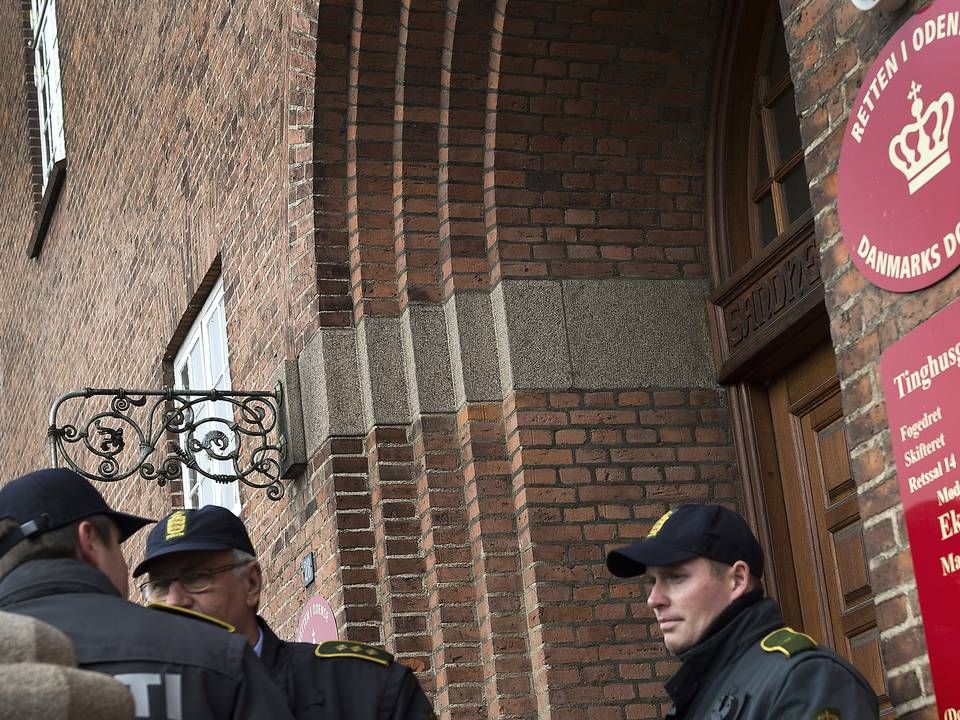 Retten i Odense, hvor den tidligere medarbejder hos Realdania By & Byg er blevet idømt tre et halvt års fængsel. | Foto: Mogens Flindt