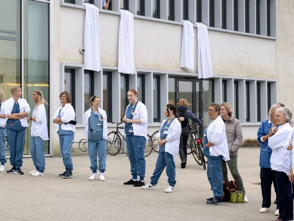 Efteråret igennem har der været punktvise arbejdsnedlæggelser blandt sygeplejersker på en række sygehuse landet over. | Foto: Søren Gylling/Jysk Fynske Medier