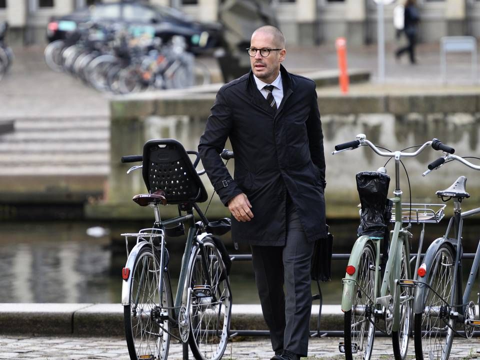 Jonas Christoffersen, der er en af Inger Støjbergs tre forsvarsadvokater, blev torsdag afhørt i Rigsretten på grund af en speciel dobbeltrolle. | Foto: Philip Davali