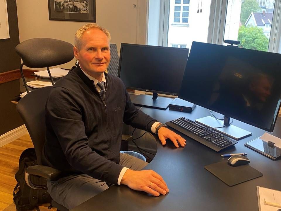 LEGGER NED: Tinn Sparebank legger ned kontoret i Haugesund, opplyser banksjef Svein Olav Gvammen. | Foto: Tinn Sparebank