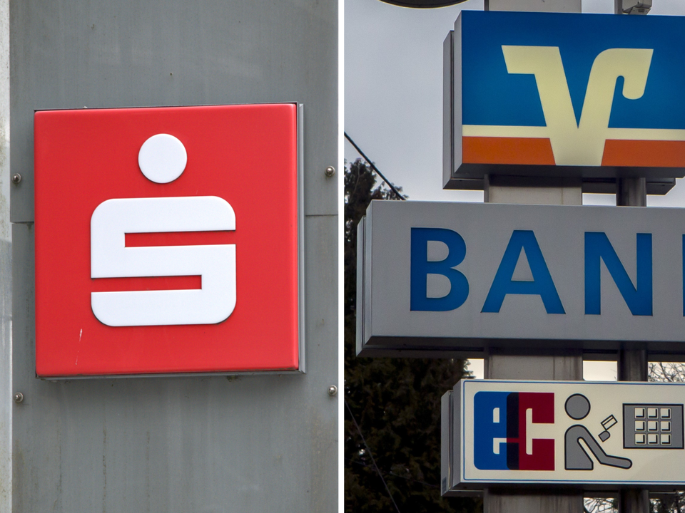 Logos der Sparkassen und Volksbanken (Symbolbild: FinanzBusiness) | Foto: picture alliance / SULUPRESS.DE | Torsten Sukrow/SULUPRESS.DEce /Goldmann | Goldmann