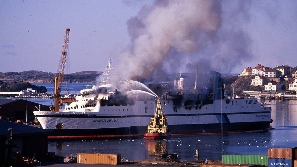 Branden ombord på Scandinavian Star kostede 159 mennesker livet i april 1990. | Foto: Carsten Ingemann