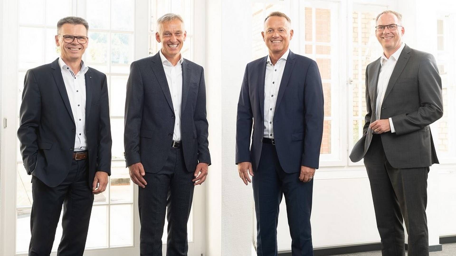 (v.l.n.r.) Michael Hoffmann, Carsten Müller (Sprecher), Ralf Heß, Klaus Steckmann | Foto: Volksbank Kurpfalz
