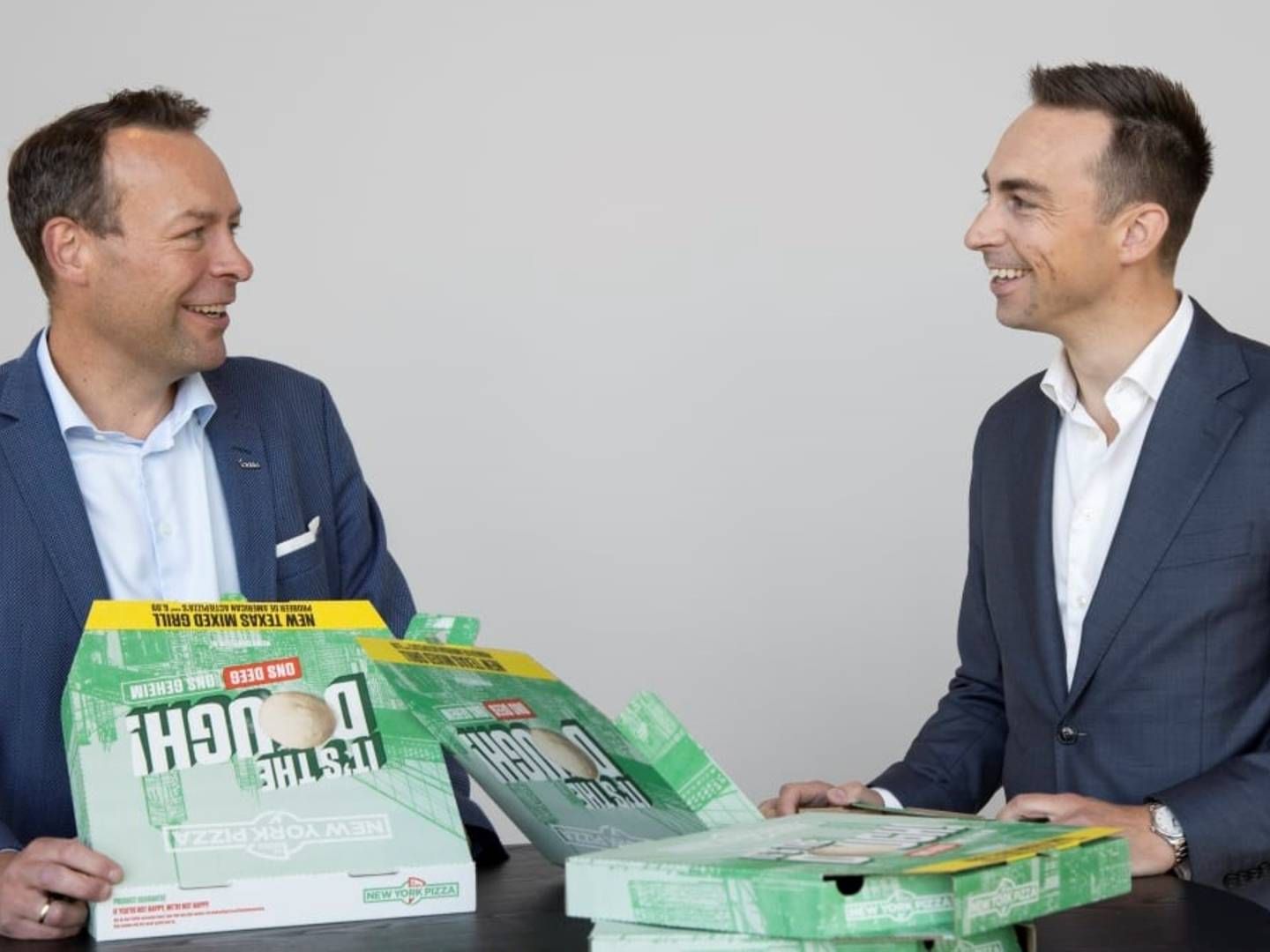 Orklas koncernchef Jaan Ivar Semlitsch (th.) har underskrevet endnu et par tyske pizzaopkøb. | Foto: PR / Orkla / Trygve Indrelid, NTB