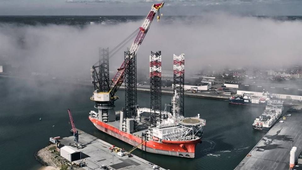 Vessel Wind Osprey, which has been upgraded with new cranes. | Photo: cadeler