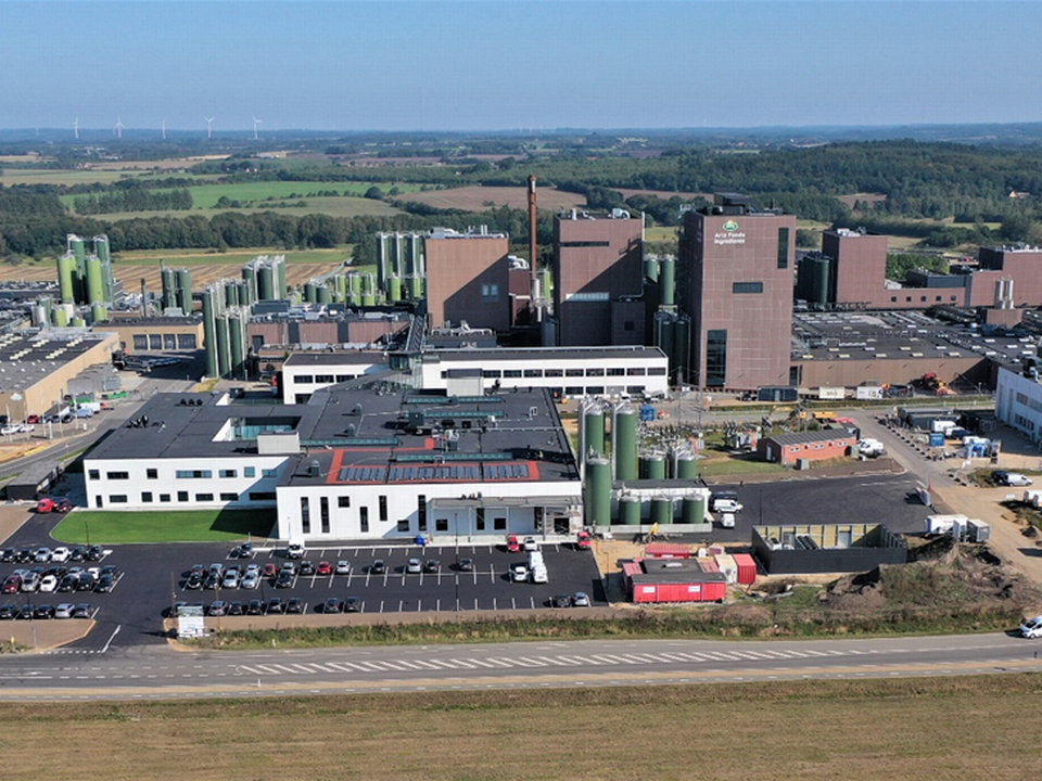 Danmark Protein er Arla valle-fabrik i Nr. Vium, hvor også en række andre vigtige produktionsfaciliteter. Populært går det kæmpestore mejerianlæg under navnet Dairy Valley. | Foto: Pressefoto / Arla Foods Ingredients