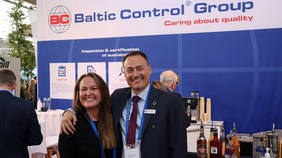 Karina Engstrøm Nielsen og Martin Engstrøm Pedersen, ejere af Baltic Control på Den Europæiske Varebørs. | Foto: Thomas Mørch/Watch Medier