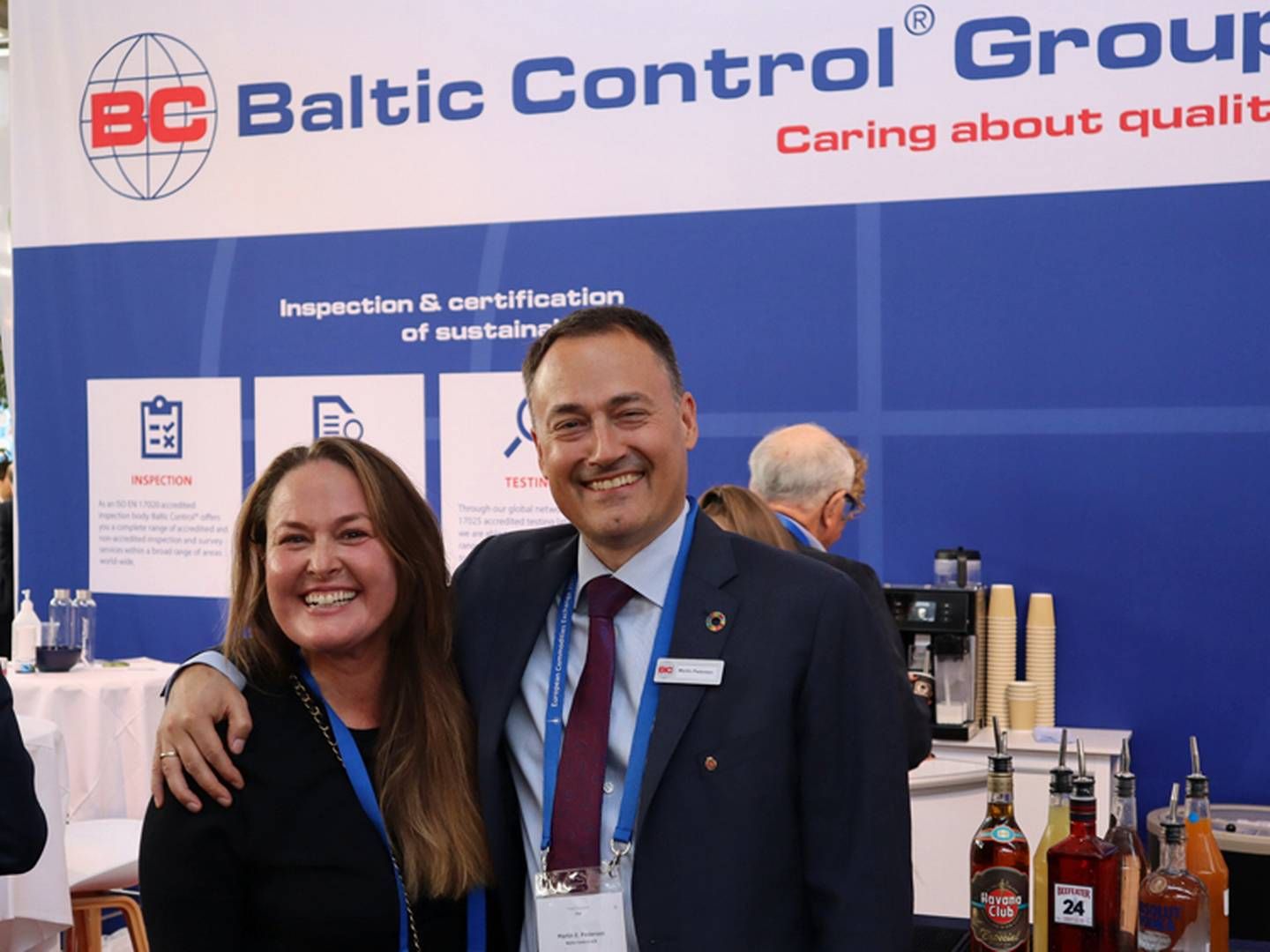 Karina Engstrøm Nielsen og Martin Engstrøm Pedersen, ejere af Baltic Control på Den Europæiske Varebørs. | Foto: Thomas Mørch/Watch Medier