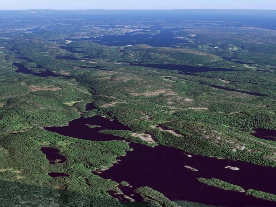 FIKK IKKE DELE: Skogeiendommen på rundt 866 dekar mellom Risør og Kragerø har også jaktrettigheter. Selger fikk imidlertid avslag på å skille den ut fra en tilhørende landbrukseiendom. | Foto: Landkreditt Eiendom/Facebook