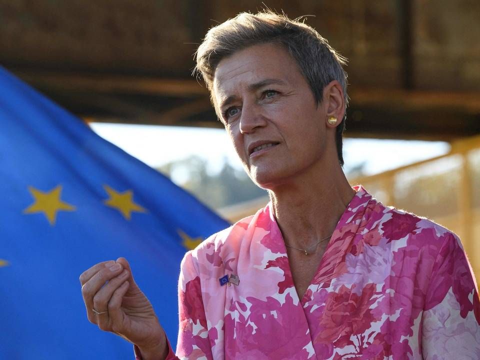 Margrethe Vestager har siden 2014 været EU's konkurrencekommissær og blev i 2019 også ledende næstformand i Kommissionen, med ansvar for gruppen Europa Klar til den Digitale Tidsalder. | Foto: NICHOLAS KAMM/AFP / AFP