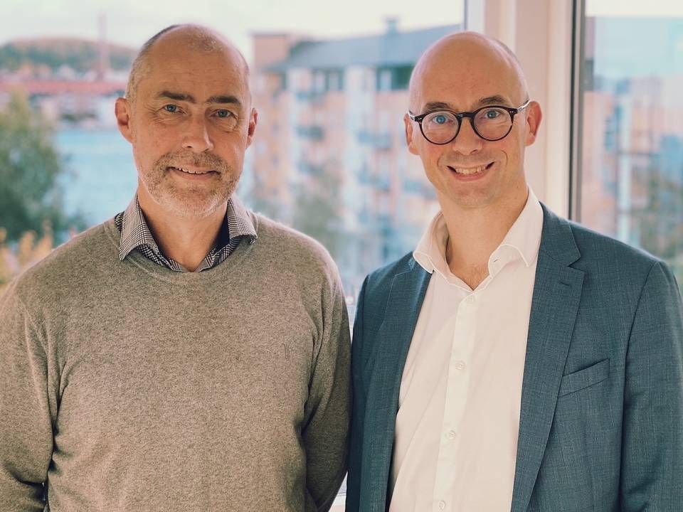 Søren Bjerre Bach (tv.) og Tommy Olesen skal som nye partnere i Haugaard Braad styrke advokatfirmaet på områder som insolvens og energi. | Foto: Haugaard Braad / PR