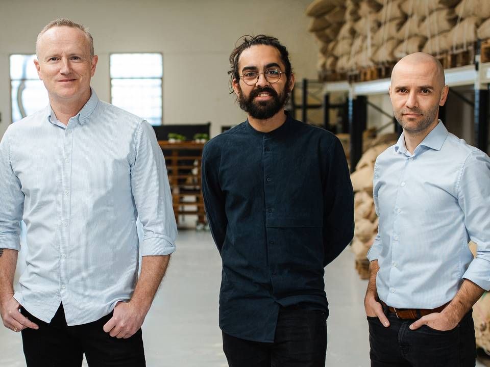Kim Trier Meyer, Omar Maagaard Hossain og Rasmus Jørner står bag det nystiftede Minim Coffee, hvis ambition er at gøre specialkaffen til den nye specialøl. | Foto: PR