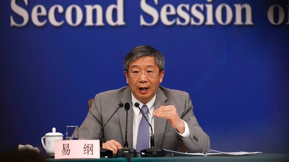 Yi Gang er den øverste chef for Kinas centralbank. | Foto: Andy Wong/AP/Ritzau Scanpix