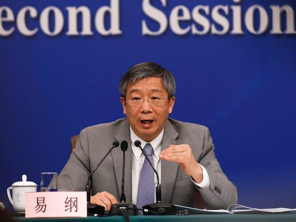 Yi Gang er den øverste chef for Kinas centralbank. | Foto: Andy Wong/AP/Ritzau Scanpix