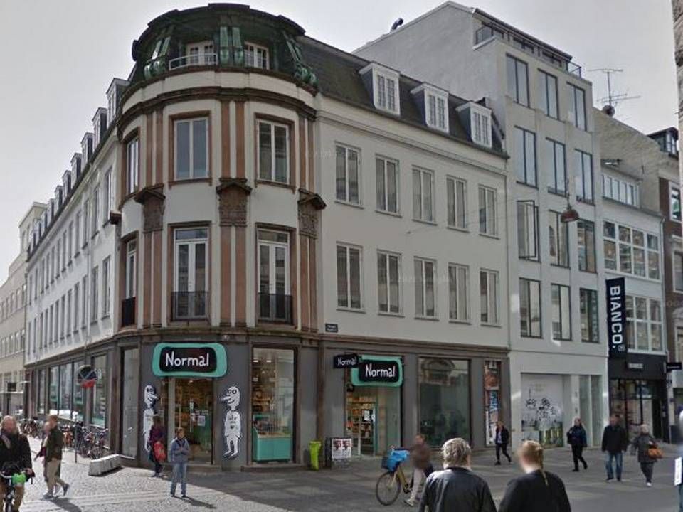 Denne hjørneejendom på Strøget i København er del af den milliardportefølje, som tyske NAS Invest Group har overtaget forvaltningsmandatet til. | Foto: Google Street View