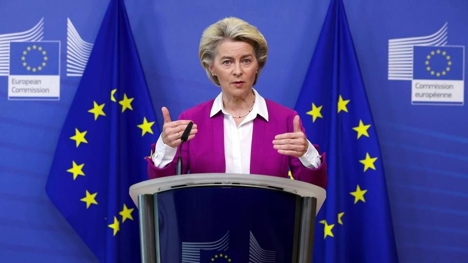 "Vi har eksporteret lige så meget, som vi har leveret til EU-borgere," fortæller EU-Kommissionens formand Ursula von der Leyen i en erklæring. | Foto: Yves Herman/Reuters/Ritzau Scanpix