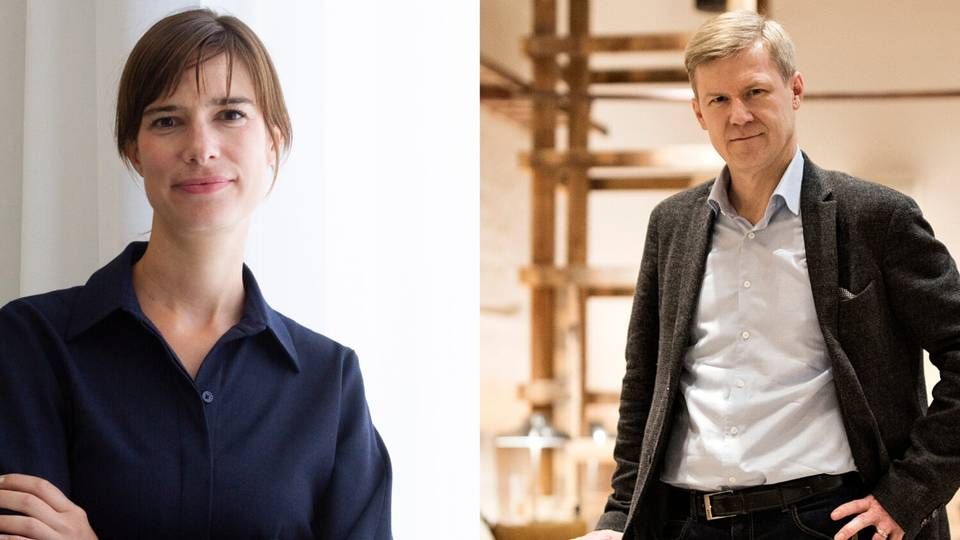 Nina Mathiesen, adm. direktør i Cobe, og Thomas Kveiborg, adm. direktør i Arkitema, skal som nye bestyrelsesmedlemmer hos Bark være med til at styrke rådgivningsvirksomhedens udvikling. | Foto: PR