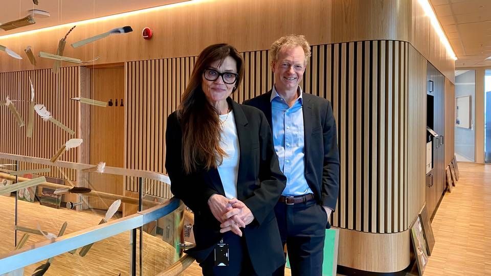 Managing partner, Anne Marie Due, og direktør, Christoper J. Helgeby, i Advokatfirmaet Hjort. | Foto: Tonje Waal Karlsen