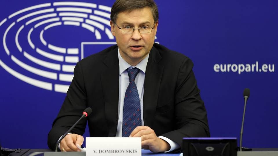 Valdis Dombrovskis, Vizepräsident der EU-Kommission | Foto: picture alliance / ASSOCIATED PRESS | Ronald Wittek