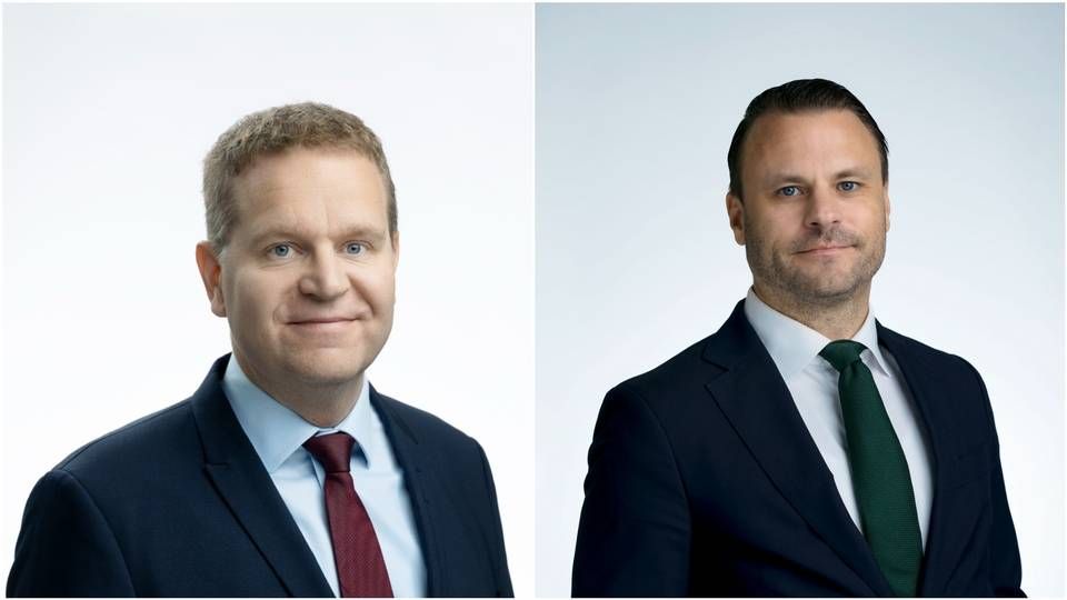 Jussi Tanninen, Head of Private Debt and Real Estate and Head of International Clients Claes Siegfrieds. | Photo: PR / Mandatum AM